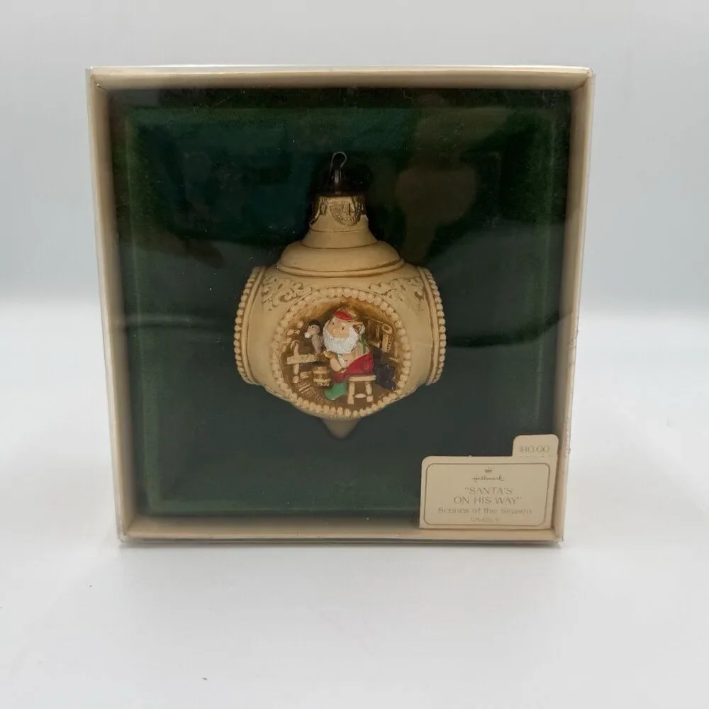 Hallmark Christmas Ornament 1983 Scenes of the Season Santas On His Way Vintage
